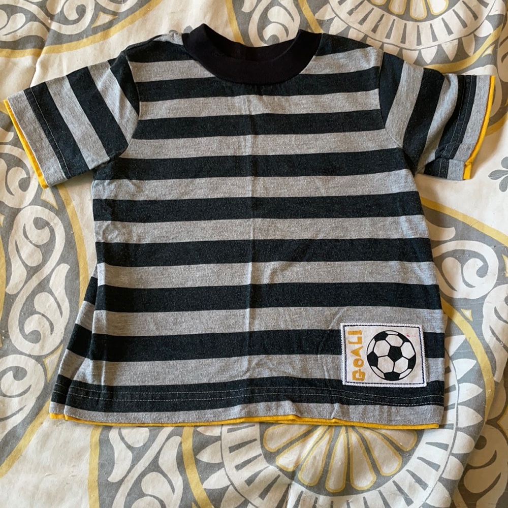 Boys soccer goal shirt